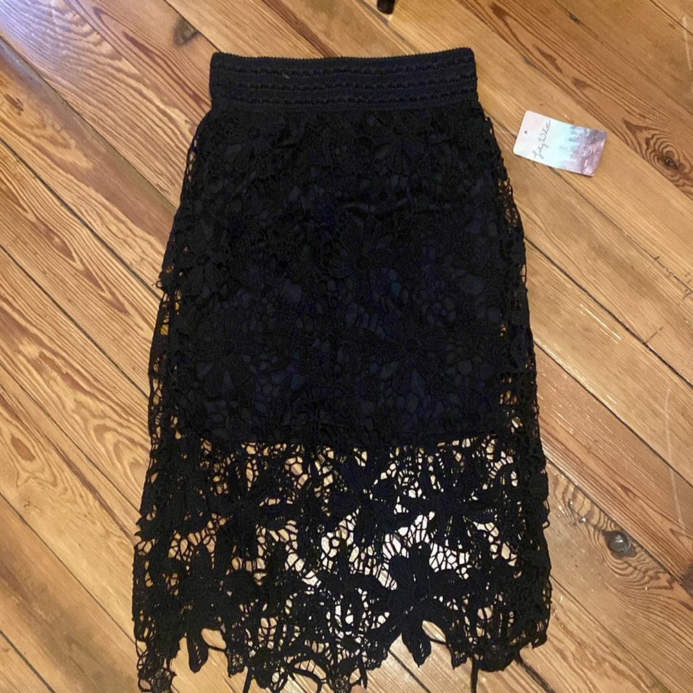 Black Lace Skirt
